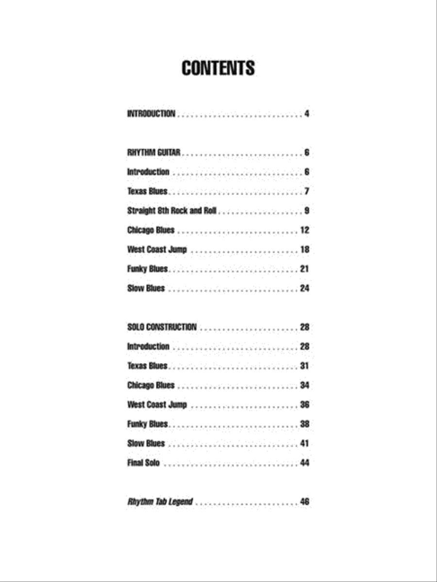 Burning Blues Guitar Electric Guitar scores gallery preview page 3