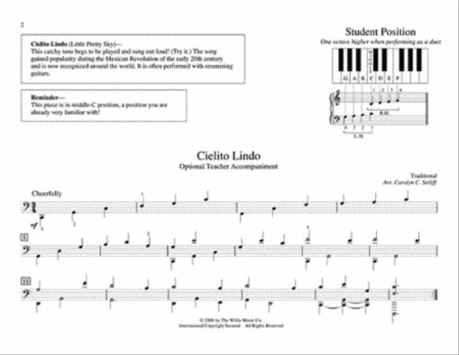 Teaching Little Fingers to Play Songs From Many Lands Piano Method scores gallery preview page 3