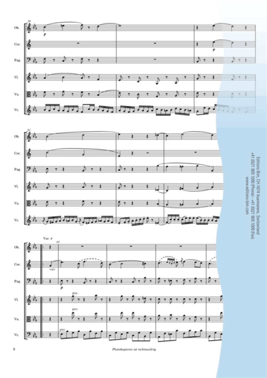Sesteto No 3 Bassoon scores gallery preview page 7