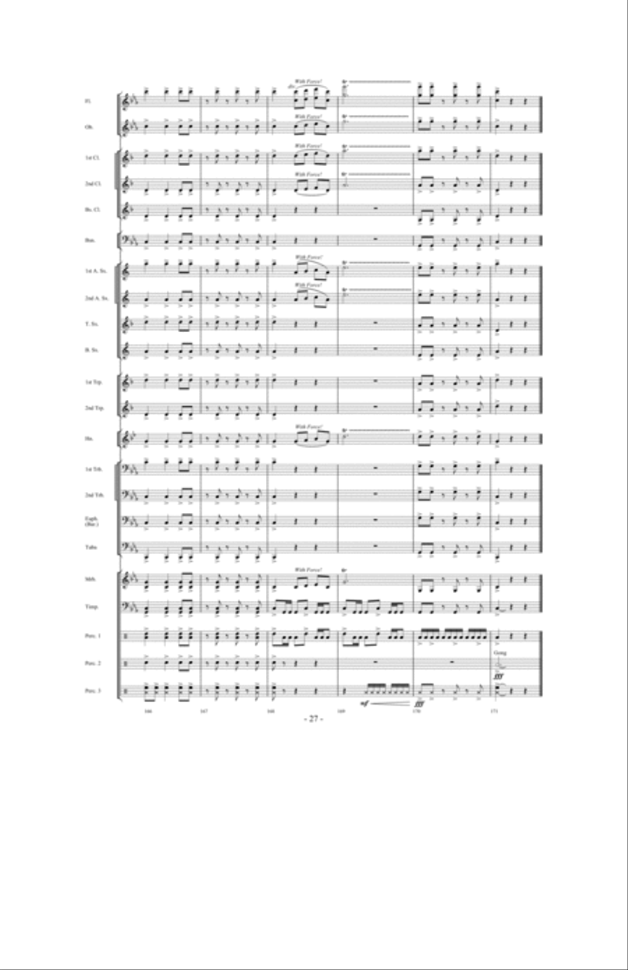 Invocation and African Dance Concert Band scores gallery preview page 26