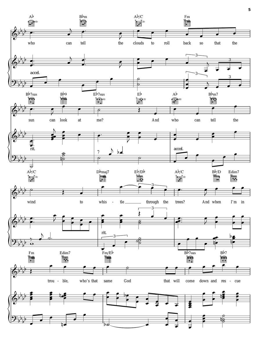God Is Able Piano, Vocal, Guitar scores gallery preview page 5