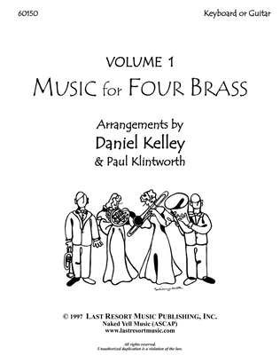 Book cover for Music for Four Brass - Volume 1 - Keyboard or Guitar 60150