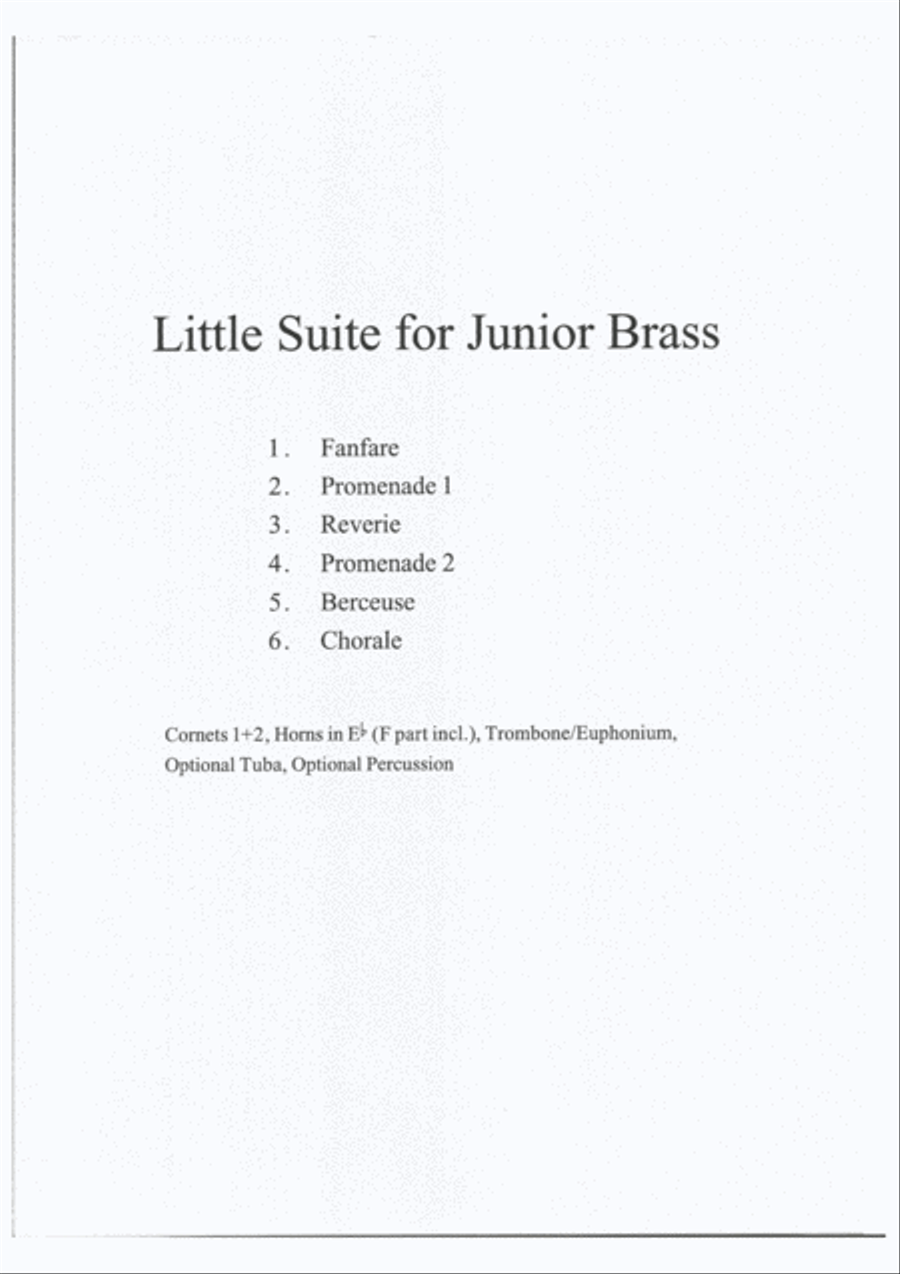 Little Suite Little Suite Cornet scores gallery preview page 3