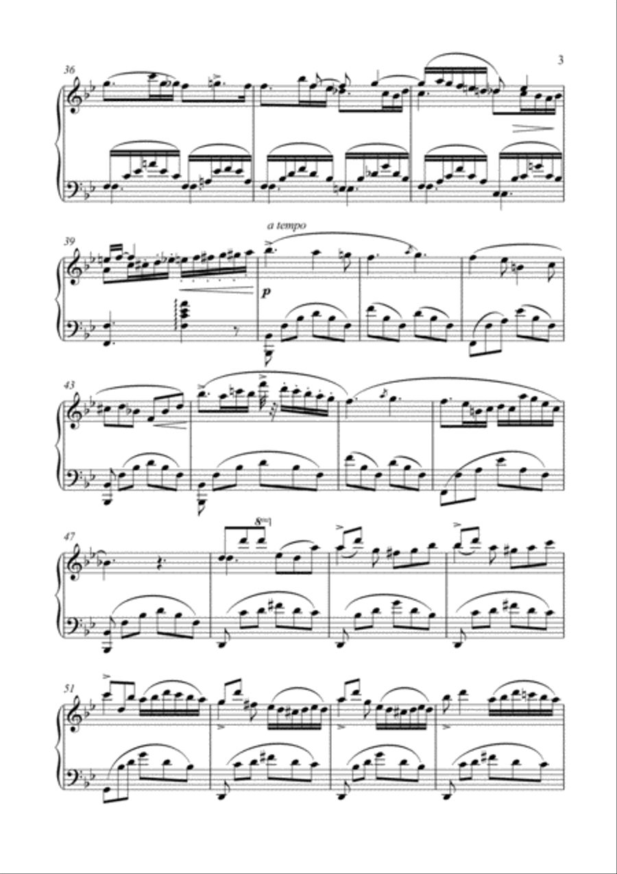 Masterpieces for solo Piano Sentimental Piano Solo scores gallery preview page 6