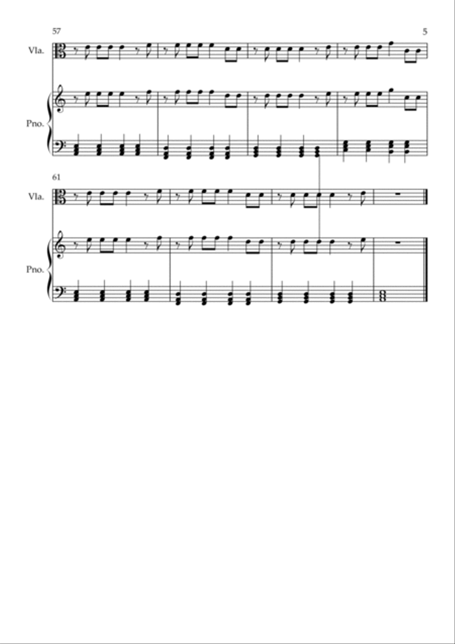 Flowers Violin Solo scores gallery preview page 5