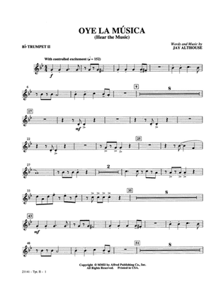 Oye la Música (Hear the Music): 2nd B-flat Trumpet