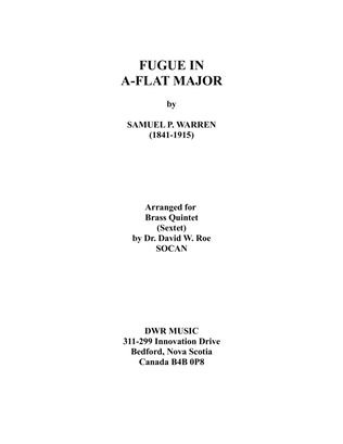 Book cover for Fuge in A-flat Major (Samuel P. Warren 1841-1915)