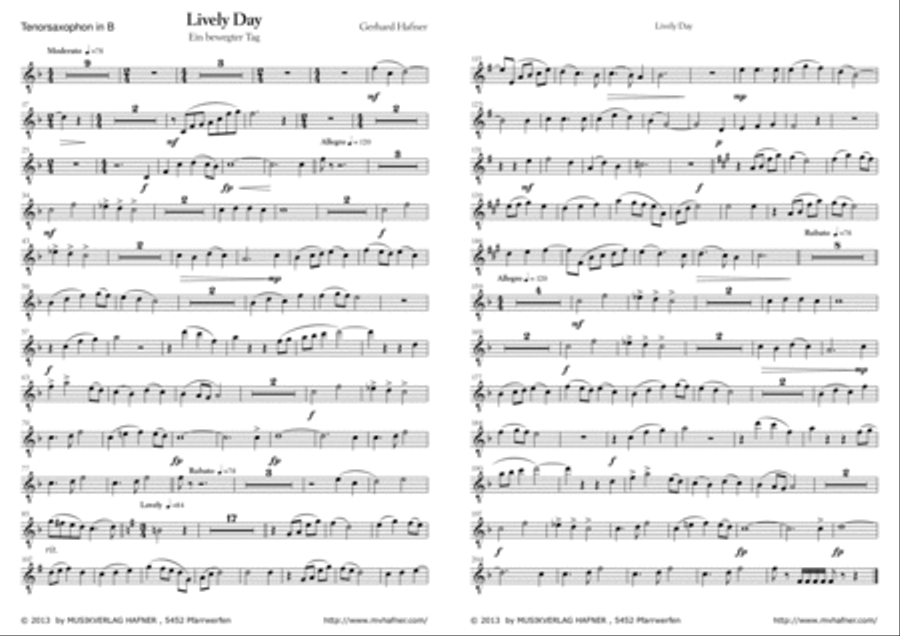 Lively Day - Parts Small Ensemble scores gallery preview page 6