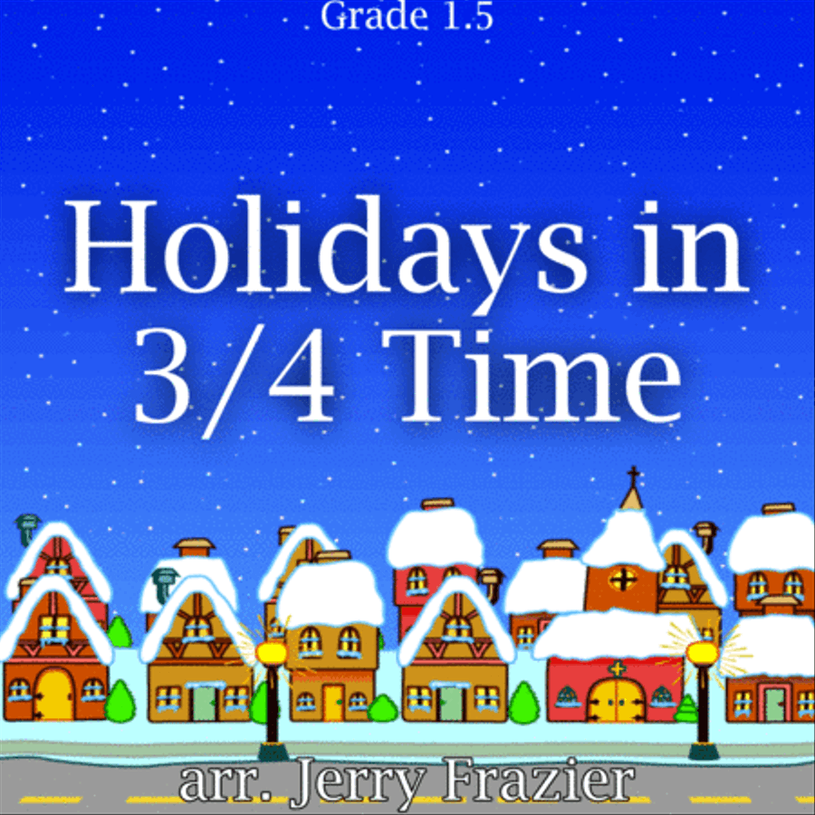Holidays in 3/4 Time Concert Band scores gallery preview page 1