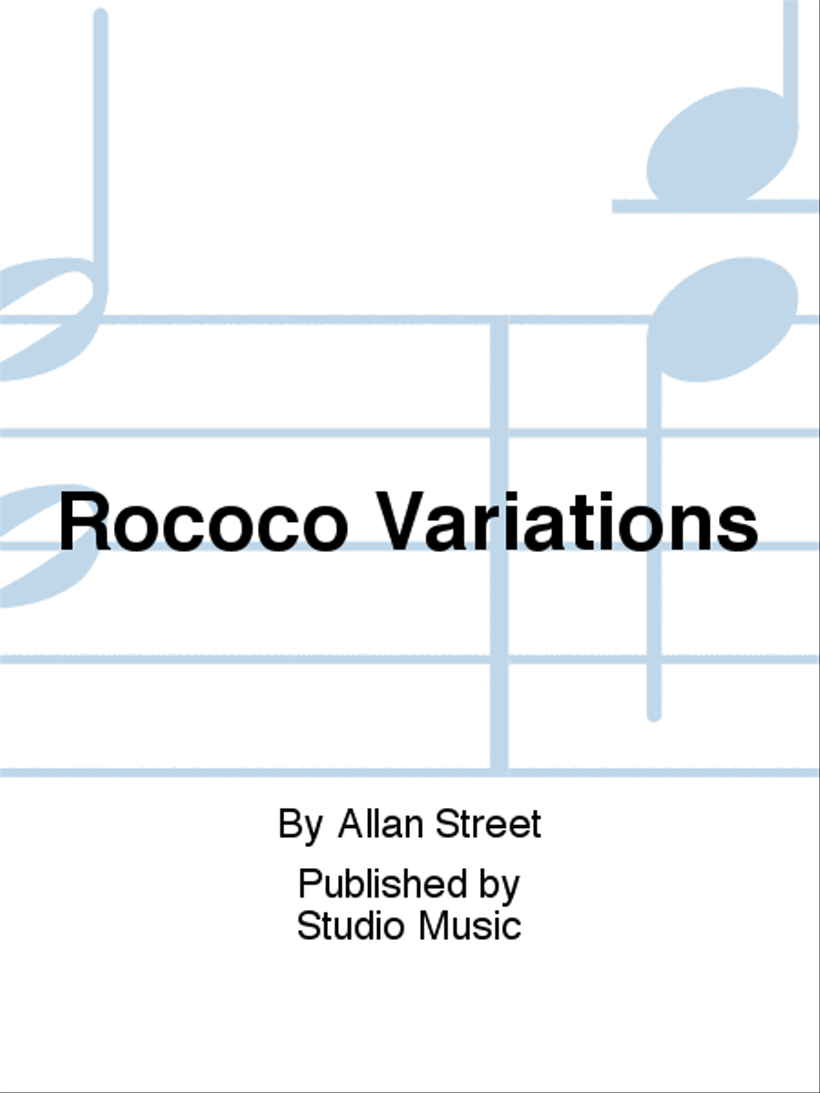 Rococo Variations Brass Band scores gallery preview page 1