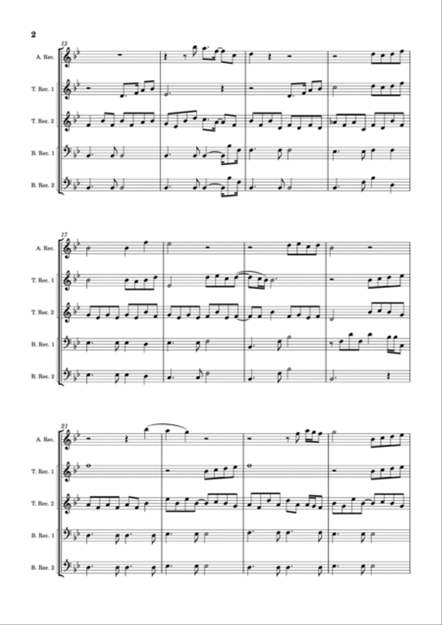 Beauty And The Beast Alto Recorder scores gallery preview page 2