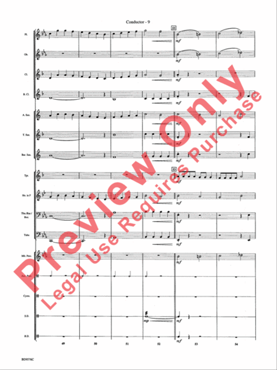 Christmas Bits & Pieces (based on Favorite Traditional Carols) Concert Band scores gallery preview page 11