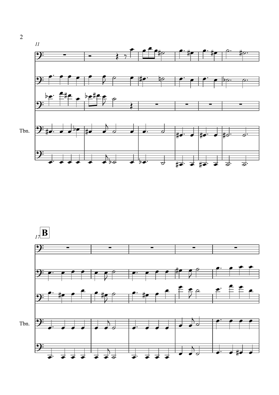 O Sacrum Convivium! O Sacrum Convivium! Brass Quintet scores gallery preview page 2
