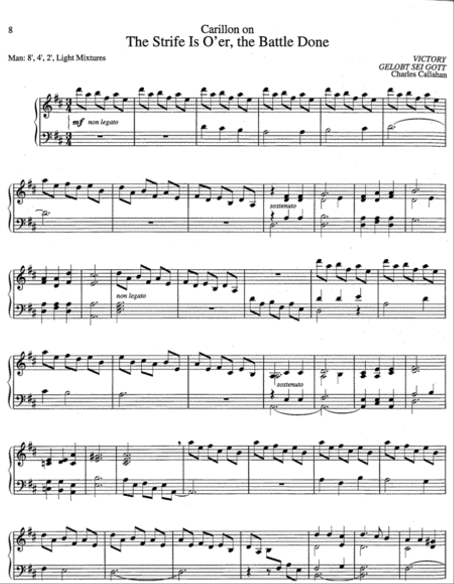 Funeral Music for Manuals Organ scores gallery preview page 4