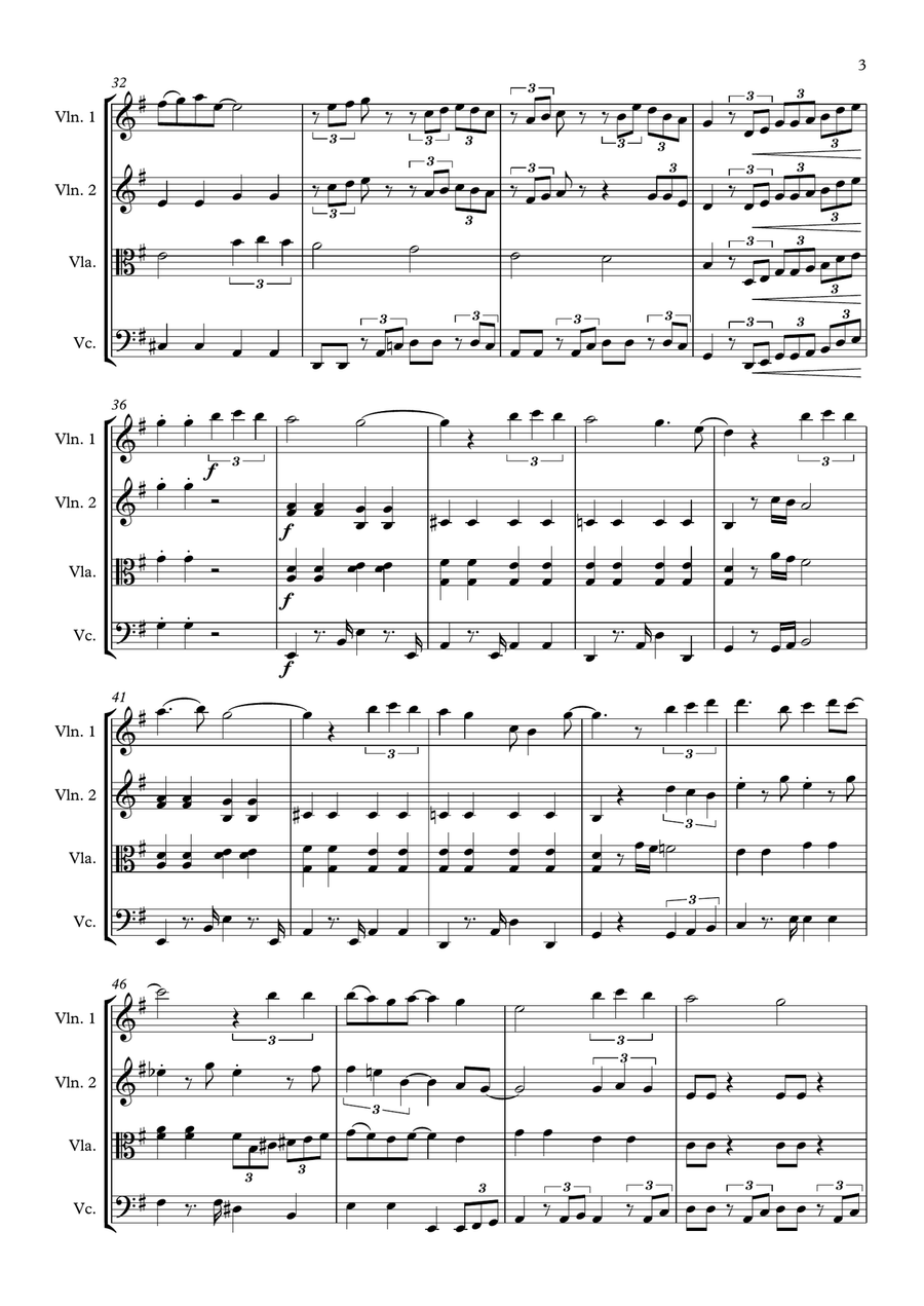 Isn't She Lovely String Quartet scores gallery preview page 3