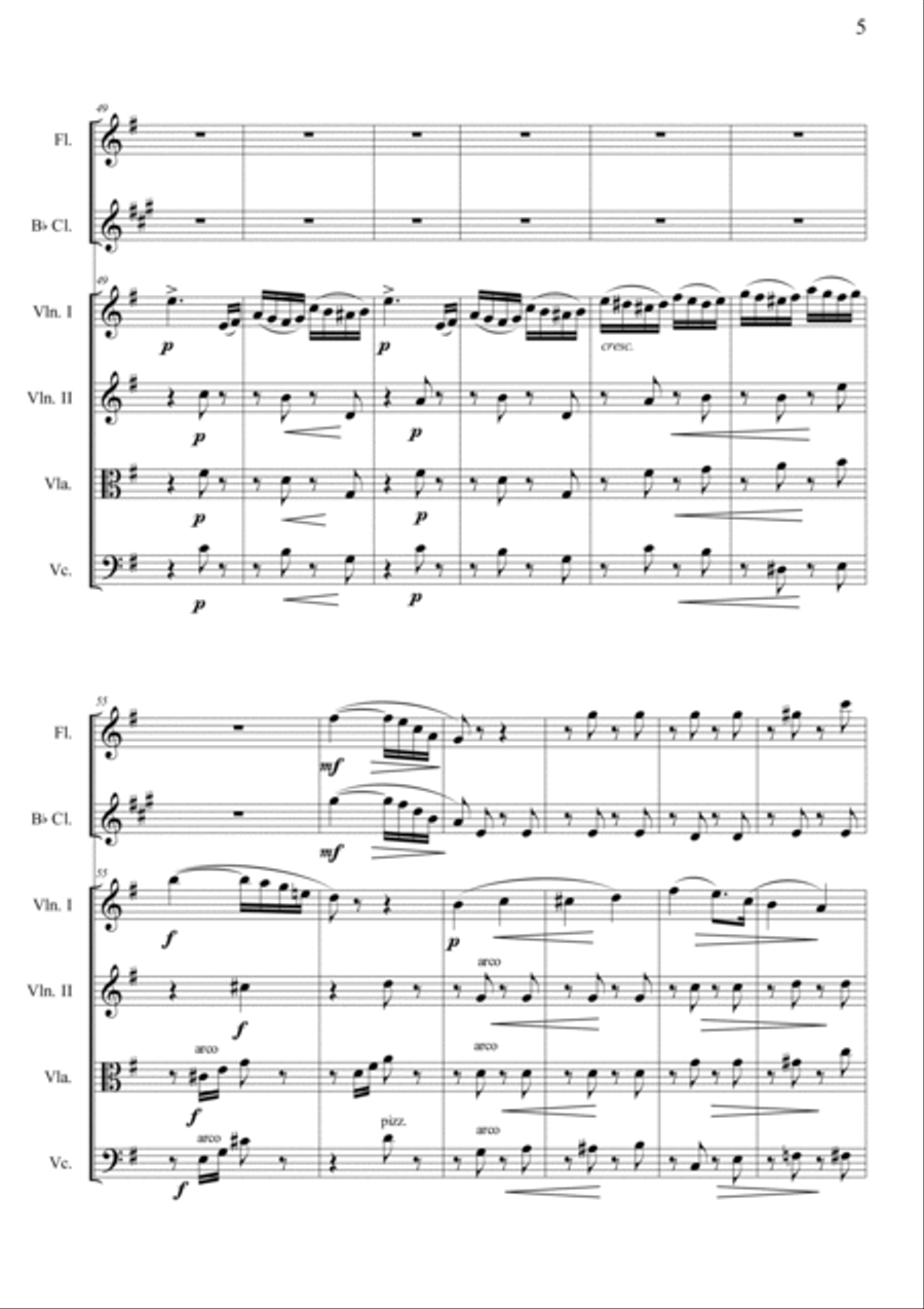 Nutcracker Op.71a - Overture Orchestra scores gallery preview page 5