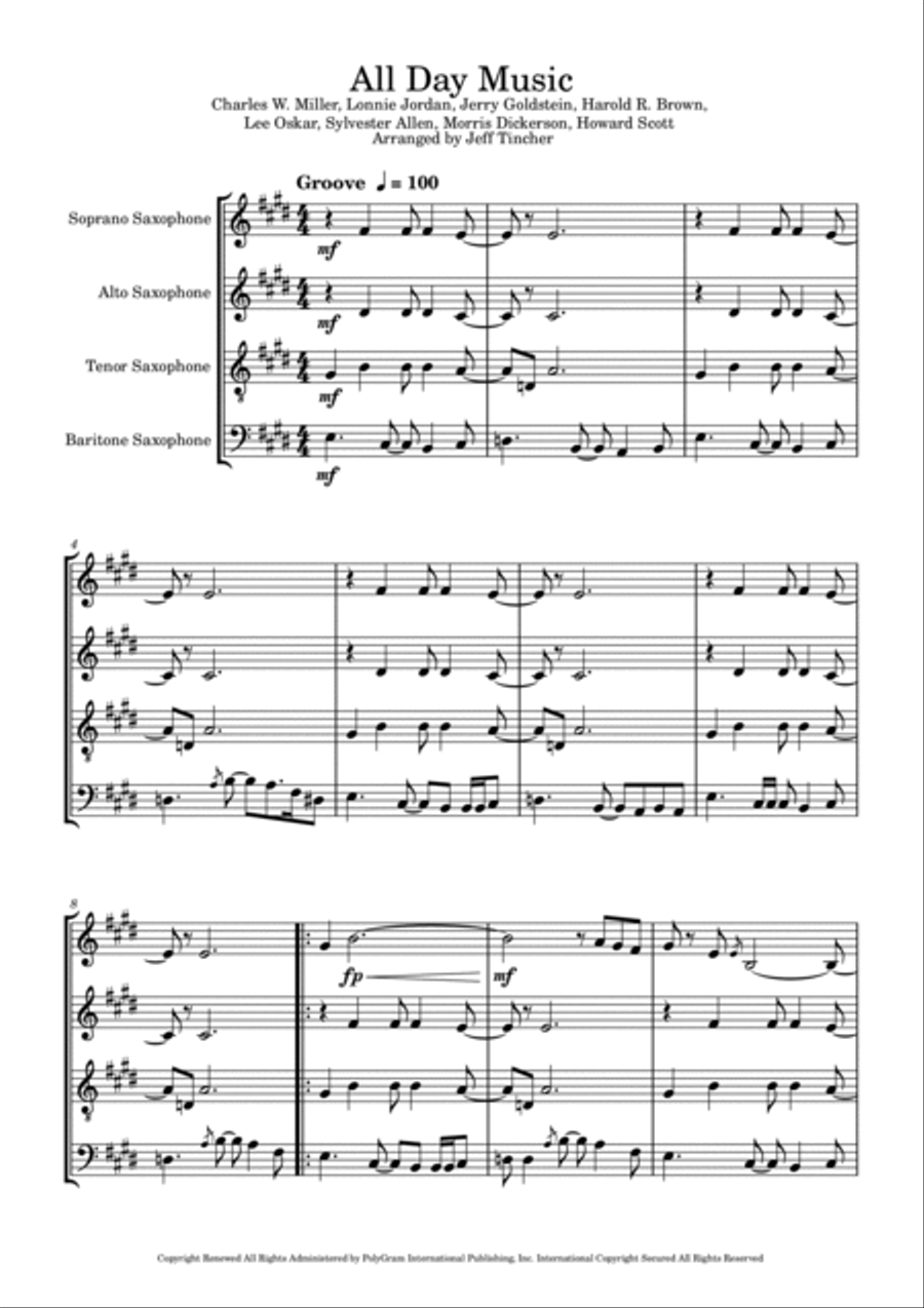 All Day Music Woodwind Quartet scores gallery preview page 2