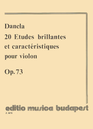 Book cover for 20 Etudes Brillantes & Caracteristiques, Op. 73