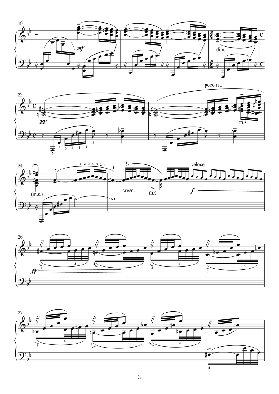 Etudes-tableaux Op.33, No.8 Moderato Piano Method scores gallery preview page 3