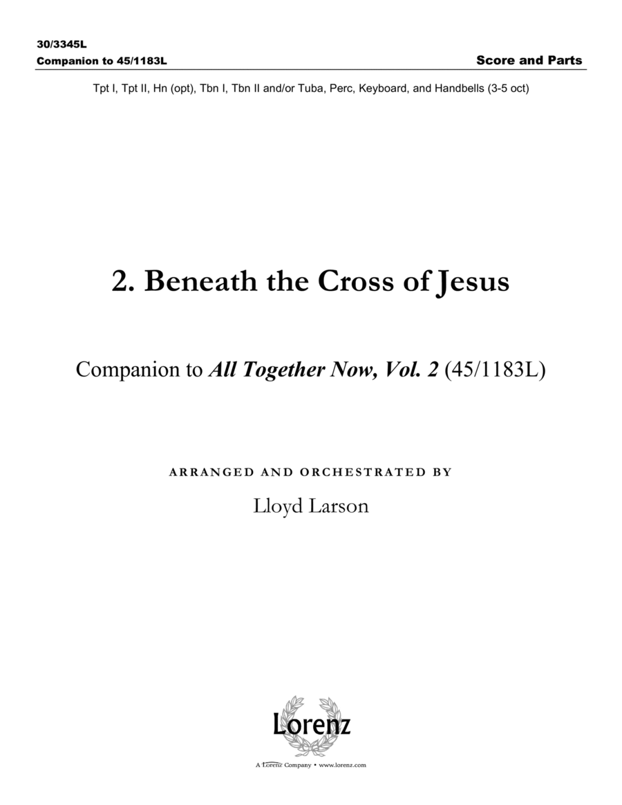 Beneath the Cross of Jesus - Score and Parts