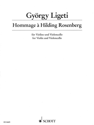 Book cover for Hommage a Hilding Rosenberg