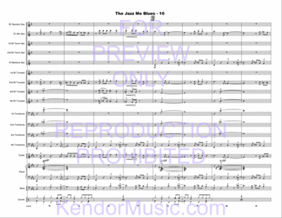Jazz Me Blues, The Jazz Me Blues, The Choir scores gallery preview page 11