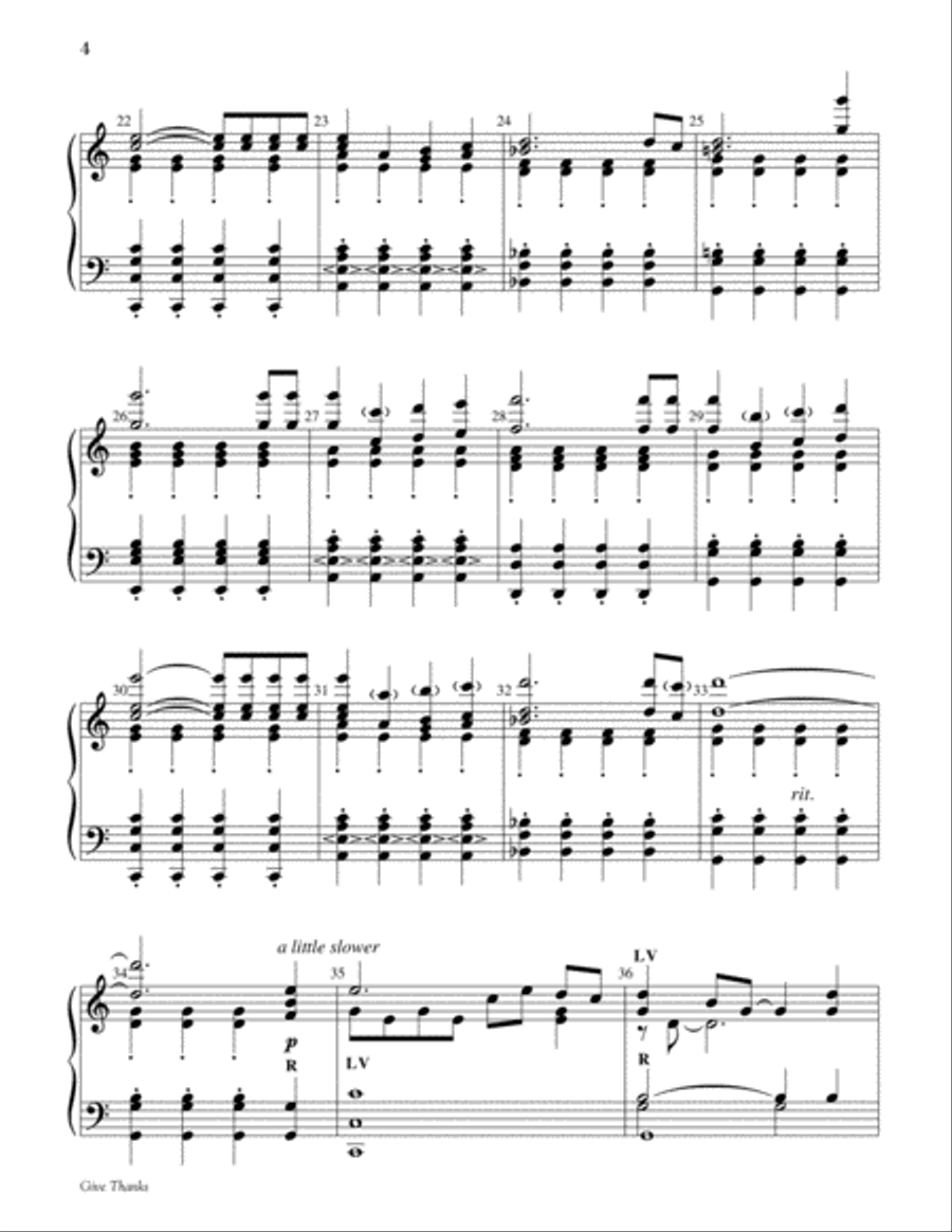 Give Thanks Give Thanks 5-Octaves scores gallery preview page 4