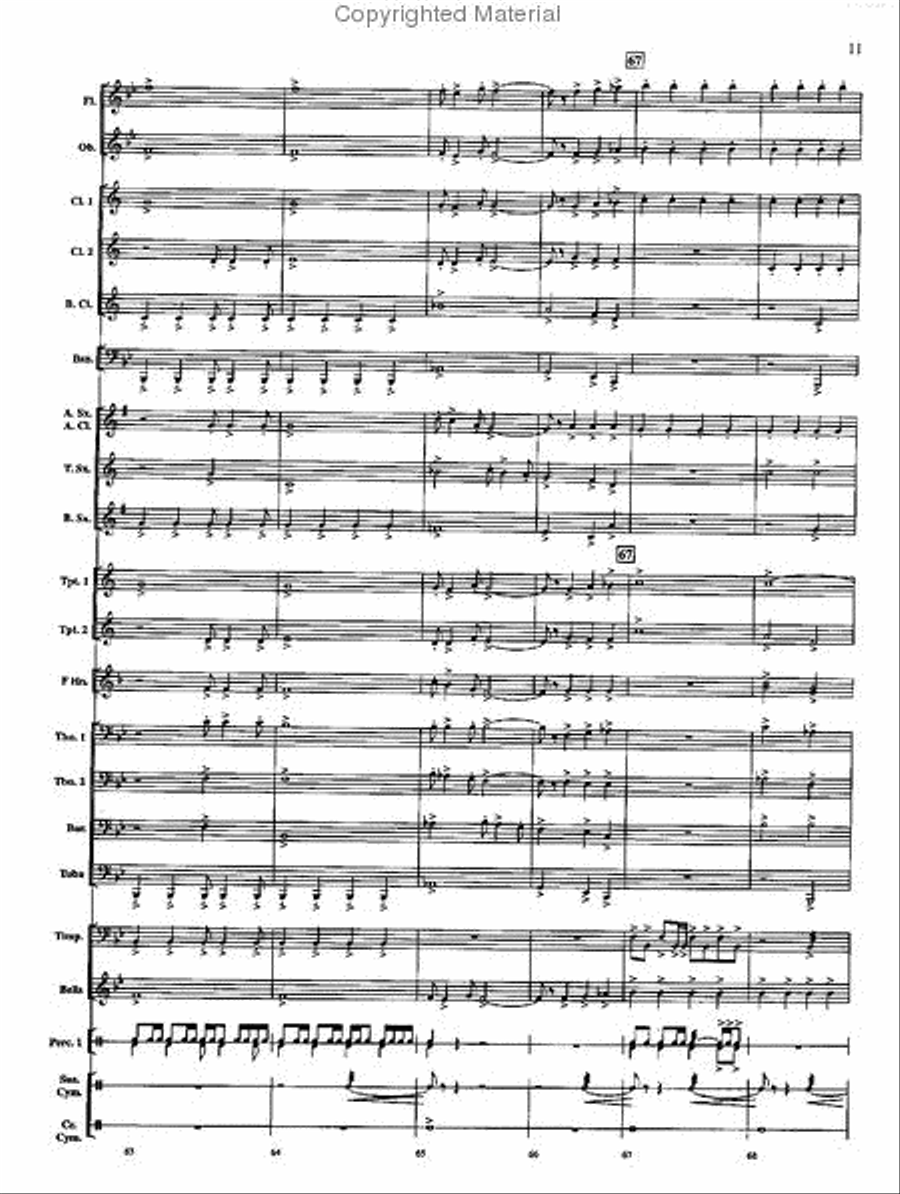 On Freedom's Wings Concert Band scores gallery preview page 12