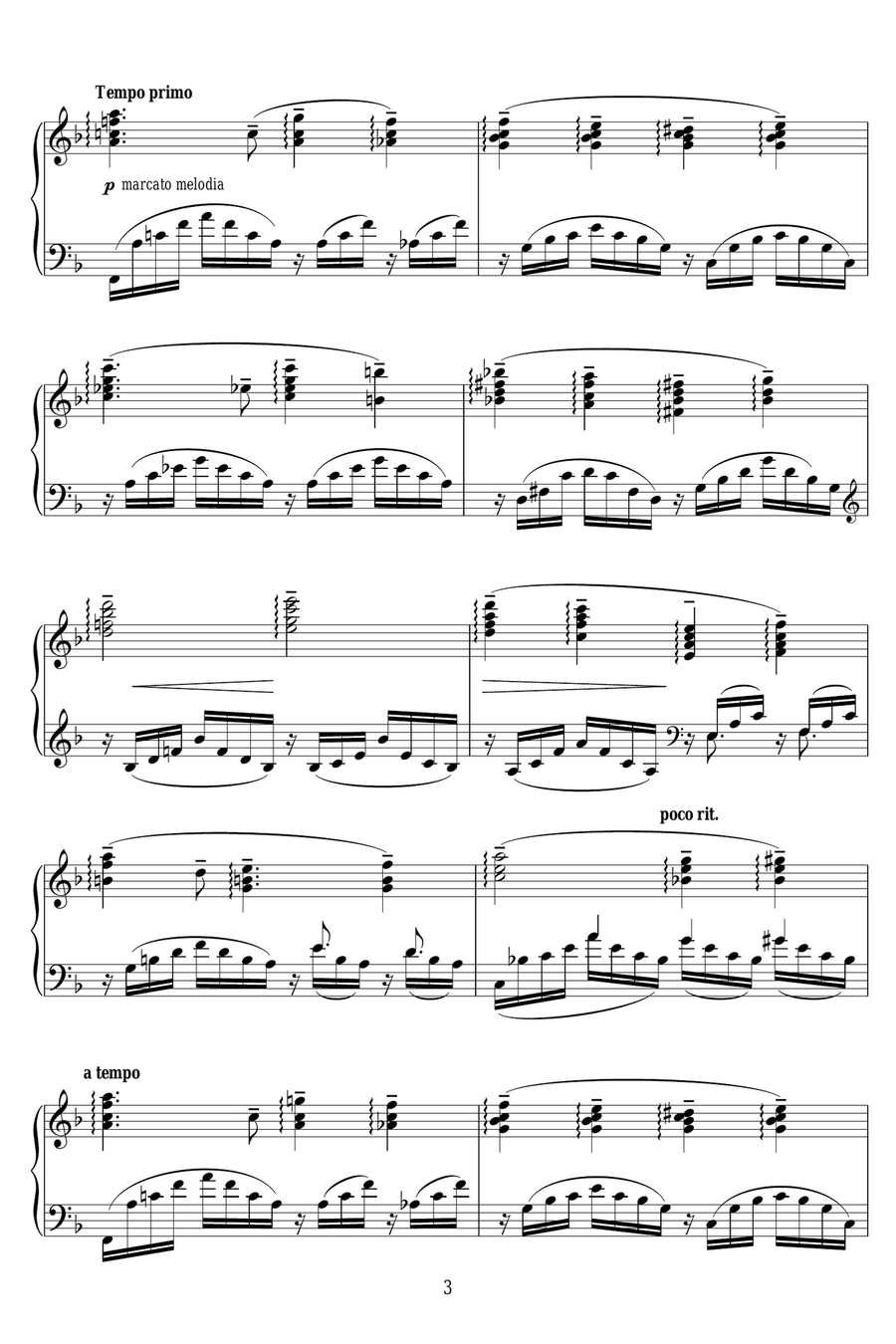 In A Monastery Garden Piano Solo scores gallery preview page 3