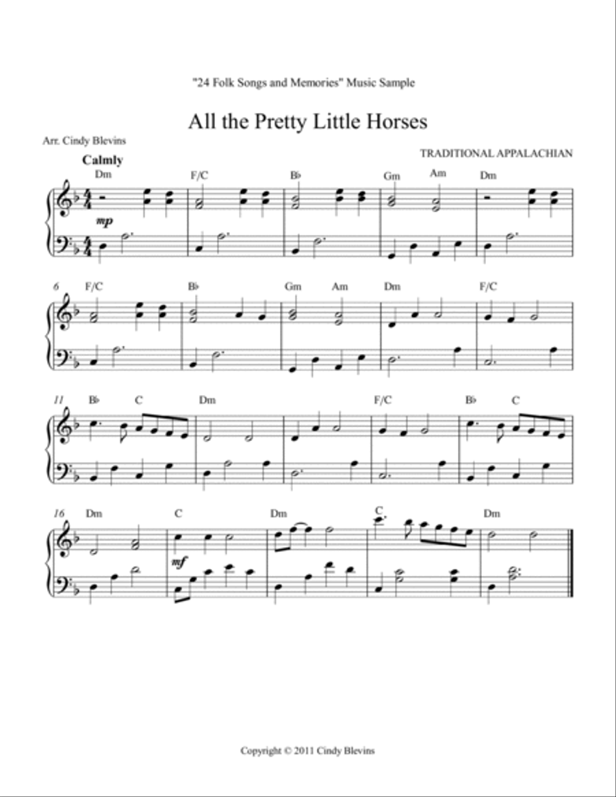 24 Folk Songs and Memories, for Lever or Pedal Harp Pedal Harp scores gallery preview page 2