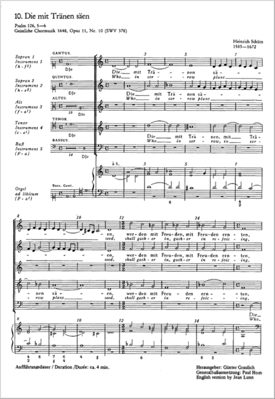 He who weeping soweth (Die mit Tranen saen) SSATB scores gallery preview page 14