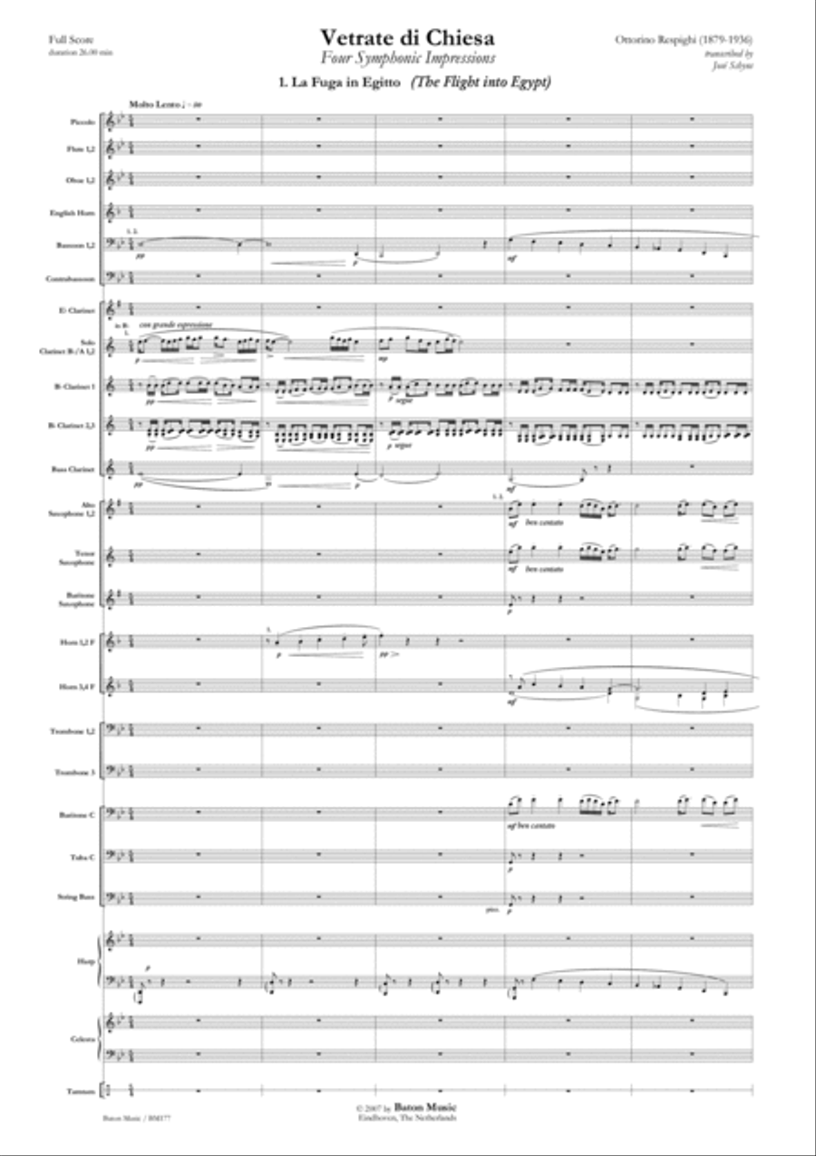 Vetrate di Chiesa (Church Windows) Concert Band scores gallery preview page 2