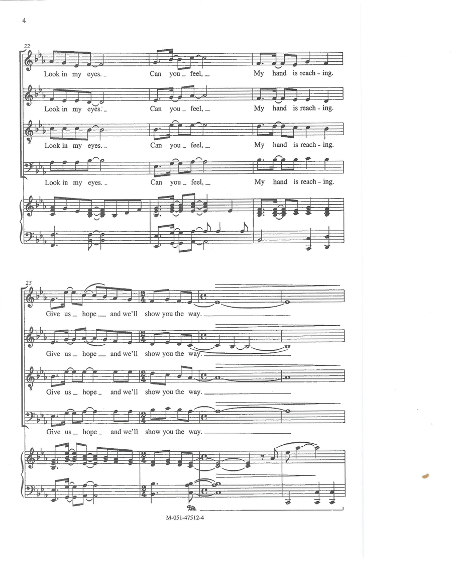 Give Us Hope 4-Part scores gallery preview page 4