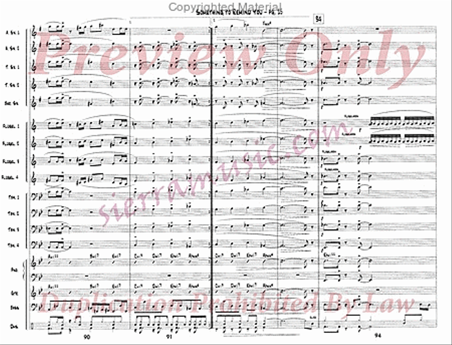Something To Remind You Something To Remind You Big Band scores gallery preview page 16
