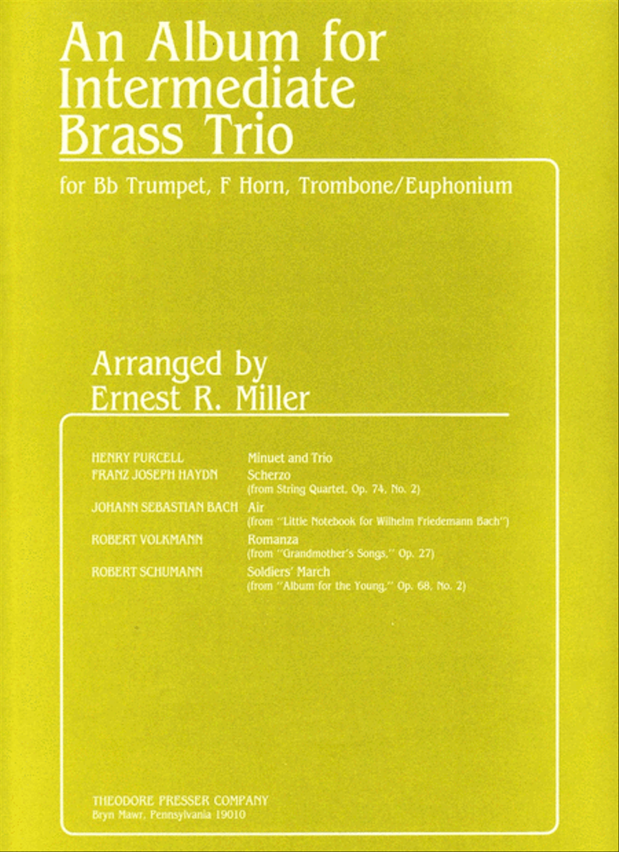An Album For Intermediate Brass Trio Brass Trio scores gallery preview page 1
