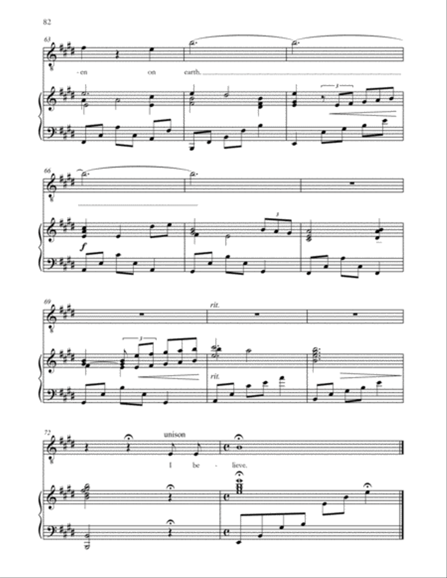 I Believe (from The Chinese Botanist's Daughters) 4-Part scores gallery preview page 6