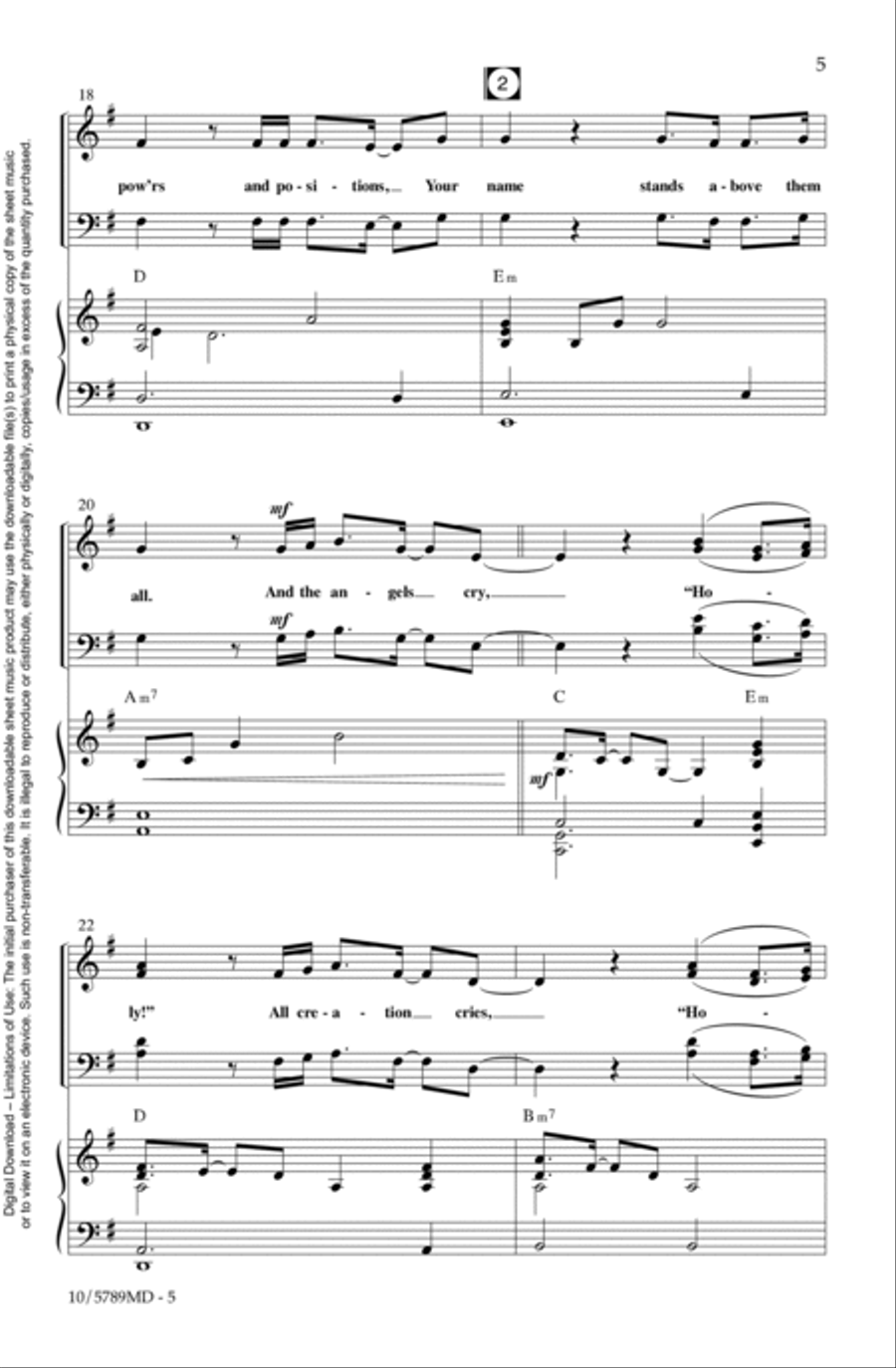 Holy Forever 4-Part scores gallery preview page 5