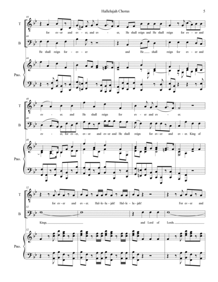 Hallelujah Chorus (2-part choir - (TB) image number null