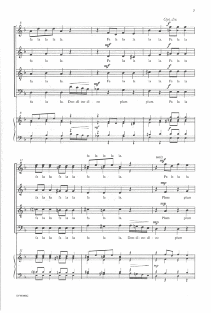 Dance of the Sugar-Plum Fairy 4-Part scores gallery preview page 3