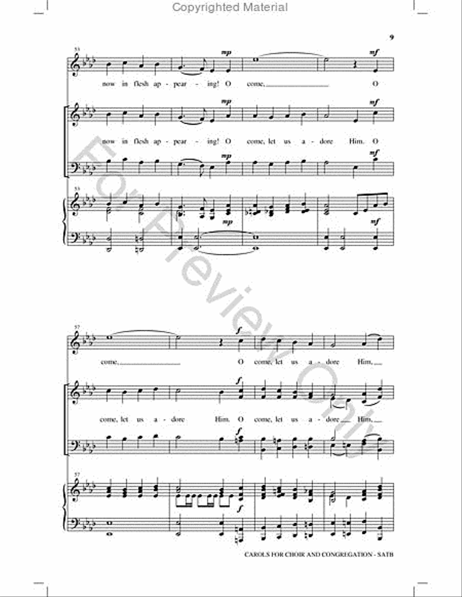 Carols for Choir and Congregation Choir scores gallery preview page 8