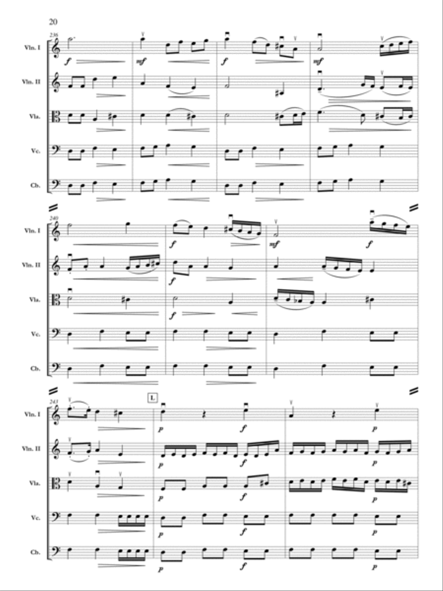 The Bells of St. Genevieve Orchestra scores gallery preview page 21