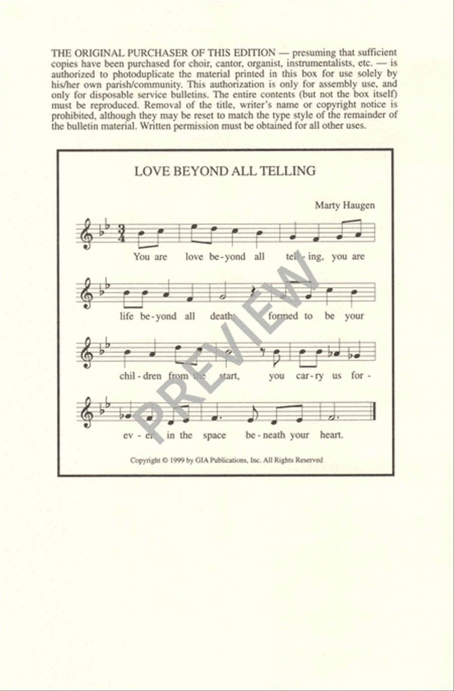 Love beyond All Telling Love beyond All Telling Unison Choir scores gallery preview page 8