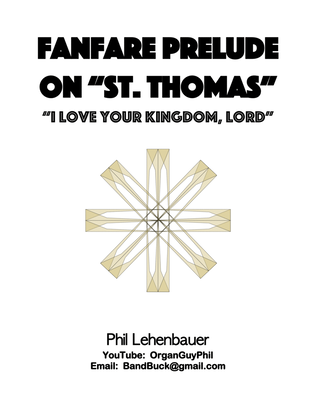 Book cover for Fanfare Prelude on "St. Thomas" organ work, by Phil Lehenbauer