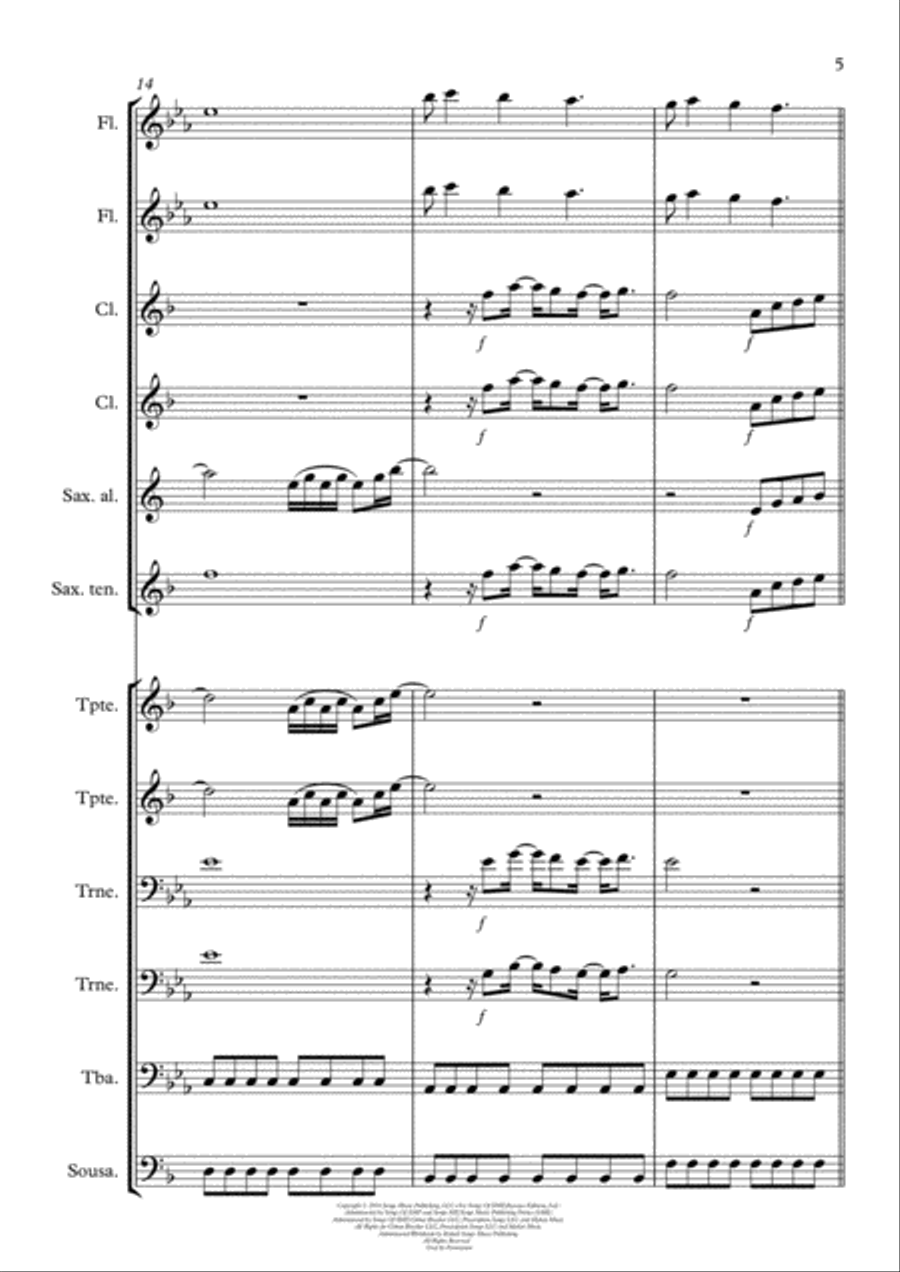 I Feel It Coming Small Ensemble scores gallery preview page 5