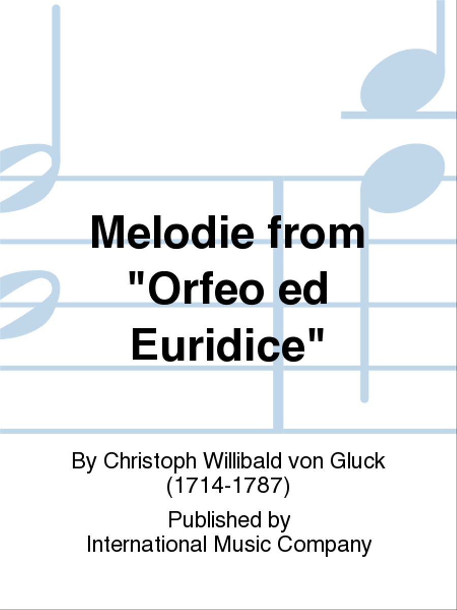 Melodie From Orfeo Ed Euridice Piano Solo scores gallery preview page 1