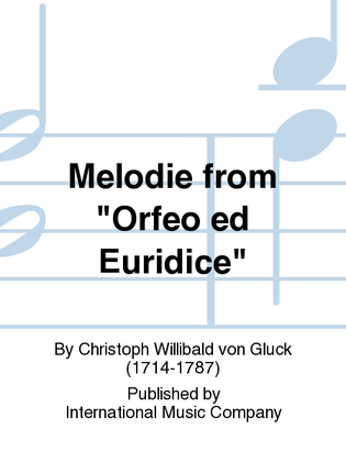 Book cover for Melodie From Orfeo Ed Euridice