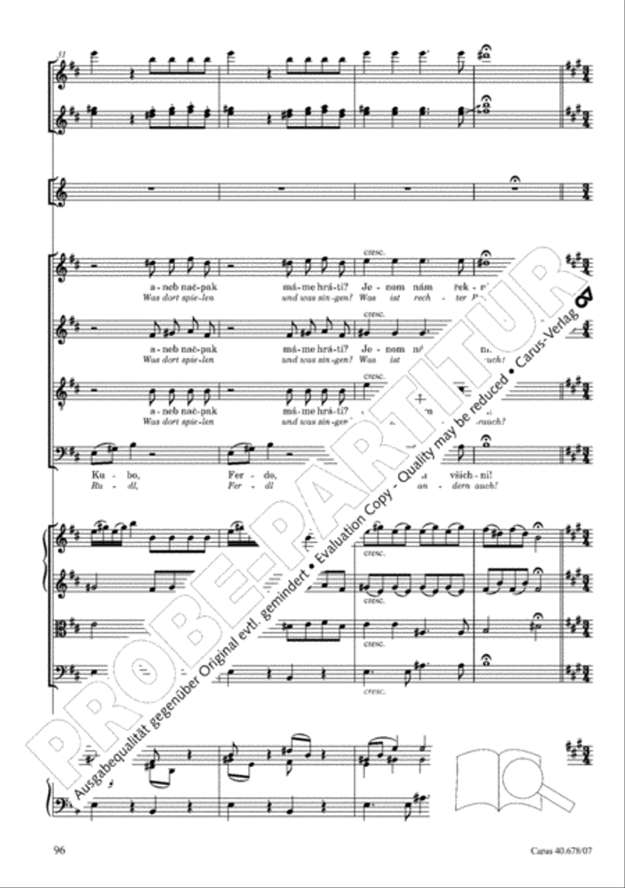 Missa pastoralis bohemica 4-Part scores gallery preview page 109
