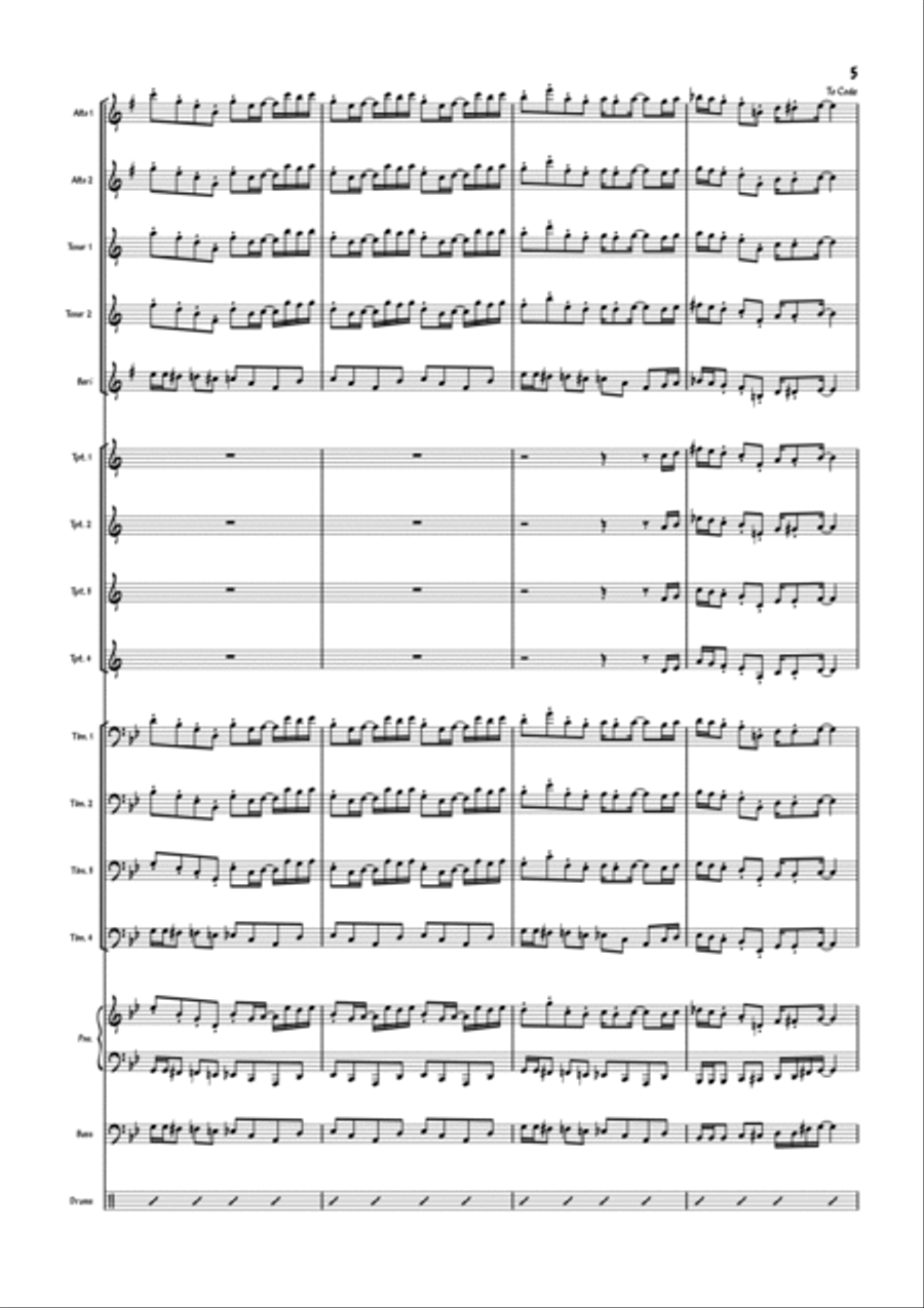 Dummy! Jazz Ensemble scores gallery preview page 5