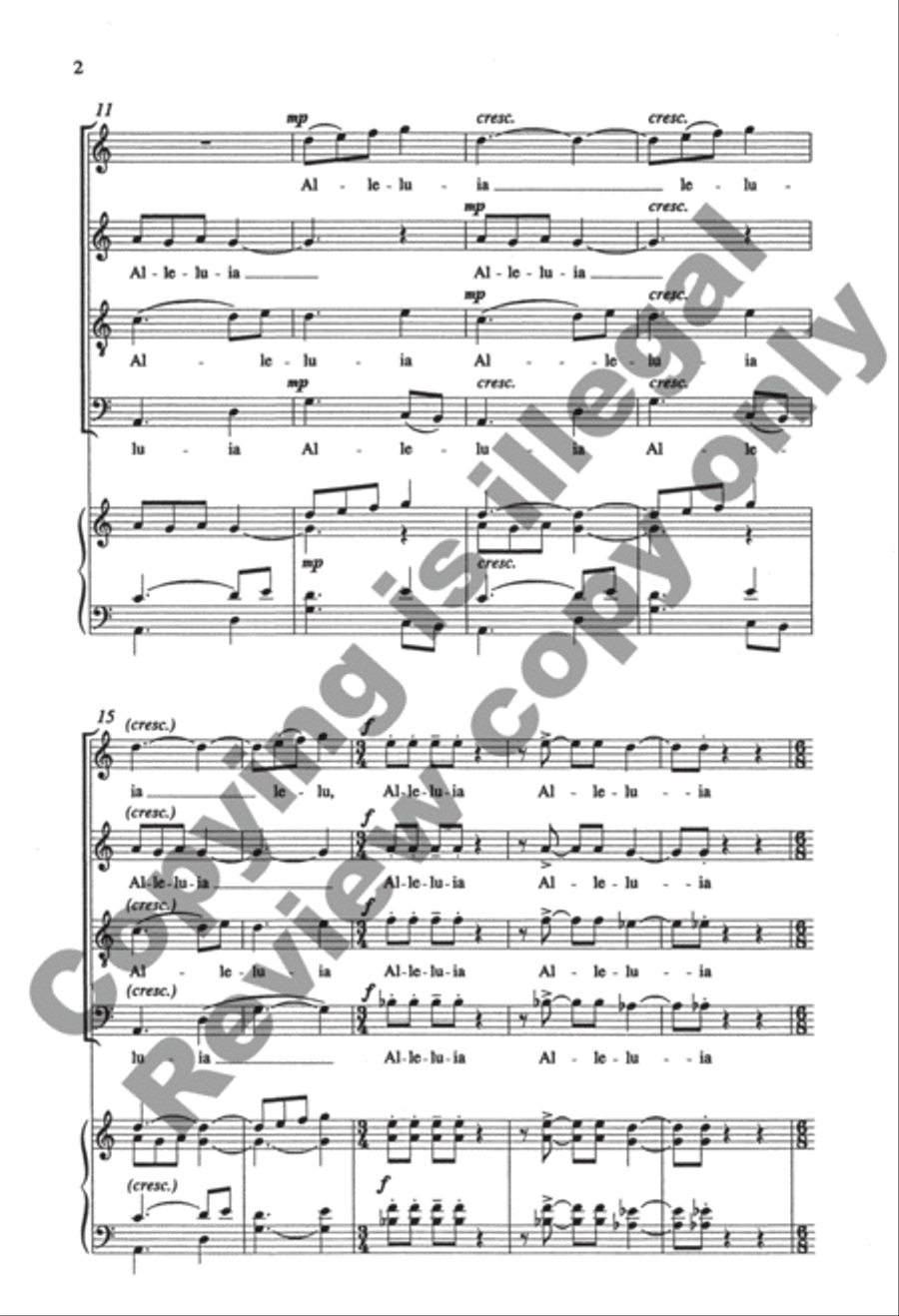 Alleluia 4-Part scores gallery preview page 4