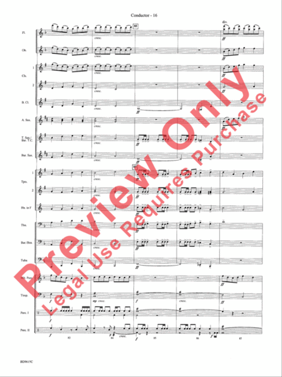 Angels We Have Heard on High Concert Band scores gallery preview page 19